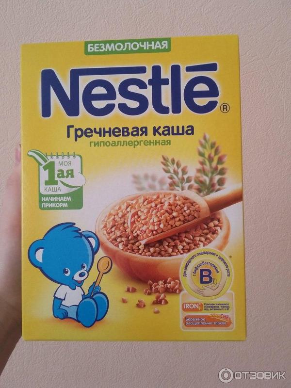 Каша Nestle сухая безмолочная гречневая обогащенная с бифидобактериями (c 4 мес.)