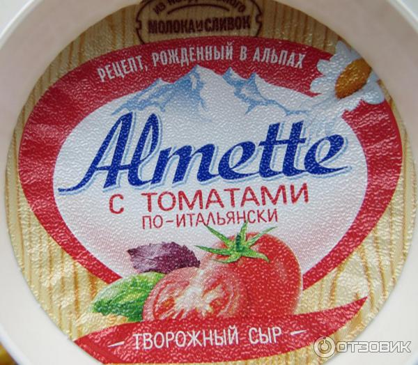 Творожный сыр Almette с томатами фото