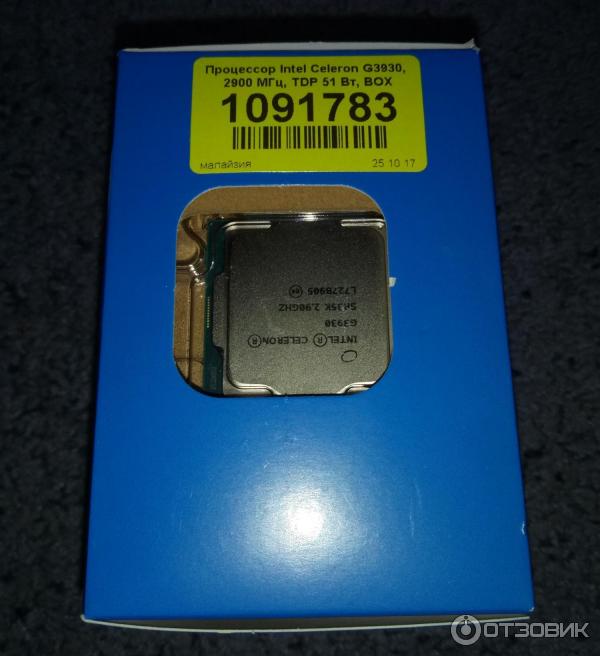 Процессор Intel Celeron G3930 фото