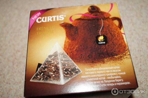 Чай черный Curtis French Truffle Французский трюфель в пирамидках фото