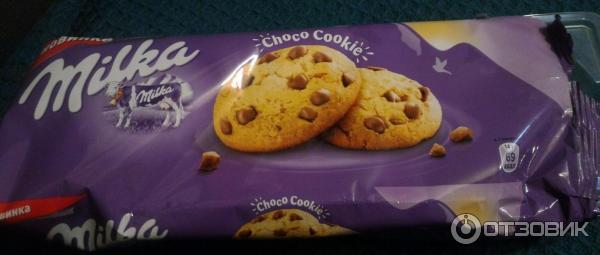 Печенье Milka Choco cookies с кусочками молочного шоколада фото