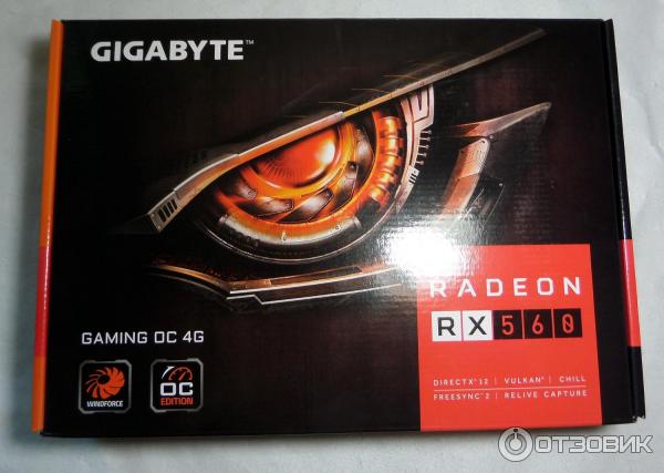 Видеокарта Gigabyte Gaming OC Radeon RX560 4G фото