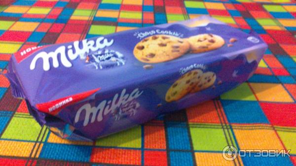 Печенье Milka Choco cookies с кусочками молочного шоколада фото