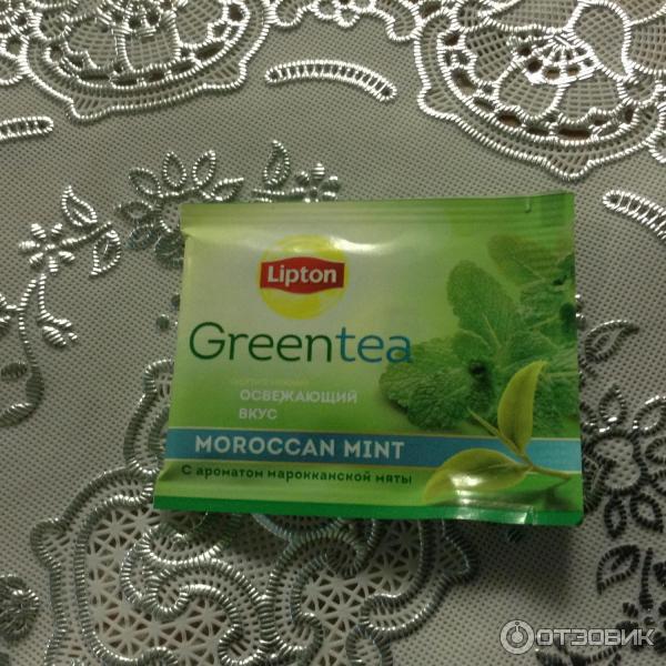 Чай зеленый Lipton Moroccan Mint фото