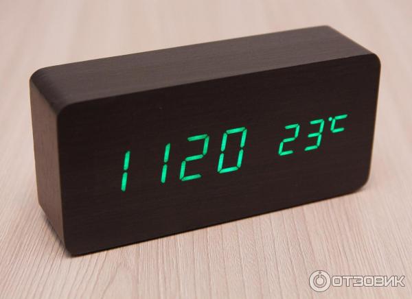 Деревянные часы VST 862 Led Wooden Clock фото