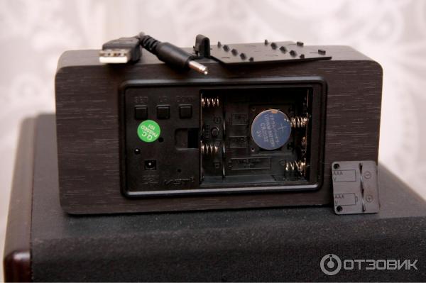 Деревянные часы VST 862 Led Wooden Clock фото
