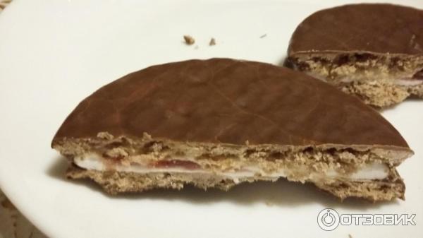 Печенье Wagon Wheels с суфле и джемом фото