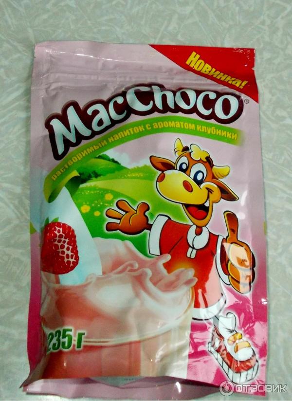 Растворимый напиток MacChoco со вкусом клубники фото