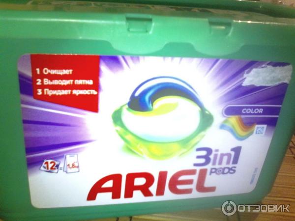 Капсулы для стирки Ariel PODS 3 в 1 фото