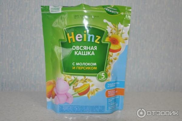 Овсяная кашка Heinz с персиком и молоком фото