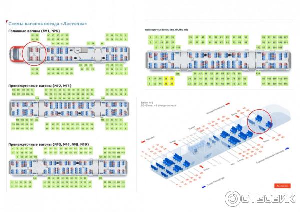 Схема вагонов Ласточки Москва - Санкт-Петербург Foto 18