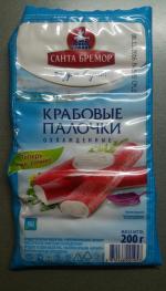 Крабовые палочки охлажденные "Санта Бремор" фото