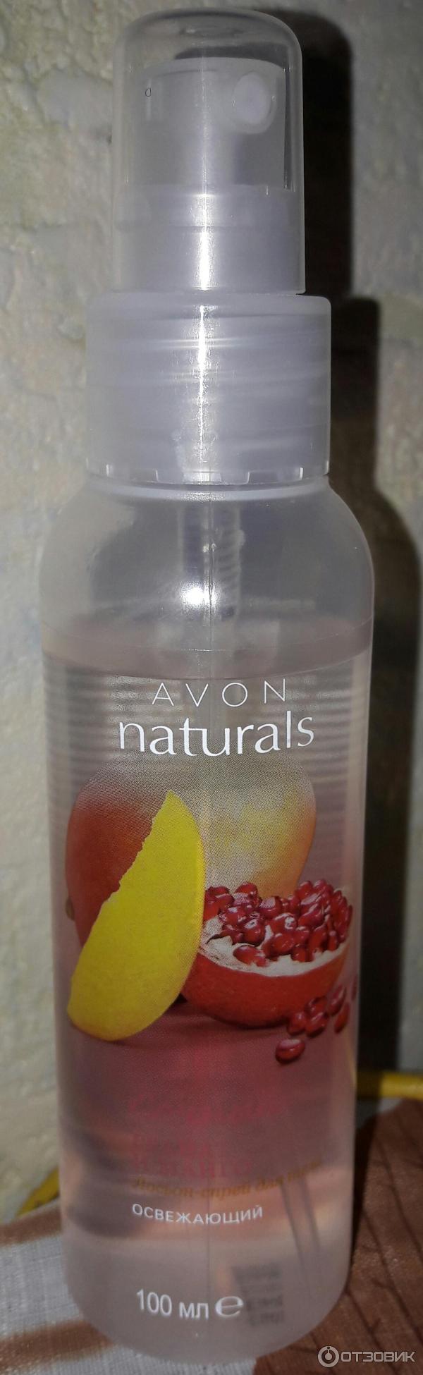 <b>Спрей</b> <b>для</b> <b>тела</b> освежающий Avon Naturals <b>Гранат</b> <b>и</b> <b>манго</b> фото.