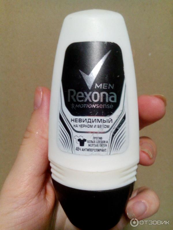 Антиперспирант Rexona men невидимый на черном и белом фото