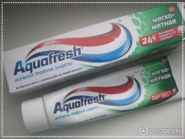 Зубная паста Aquafresh Формула тройной защиты фото