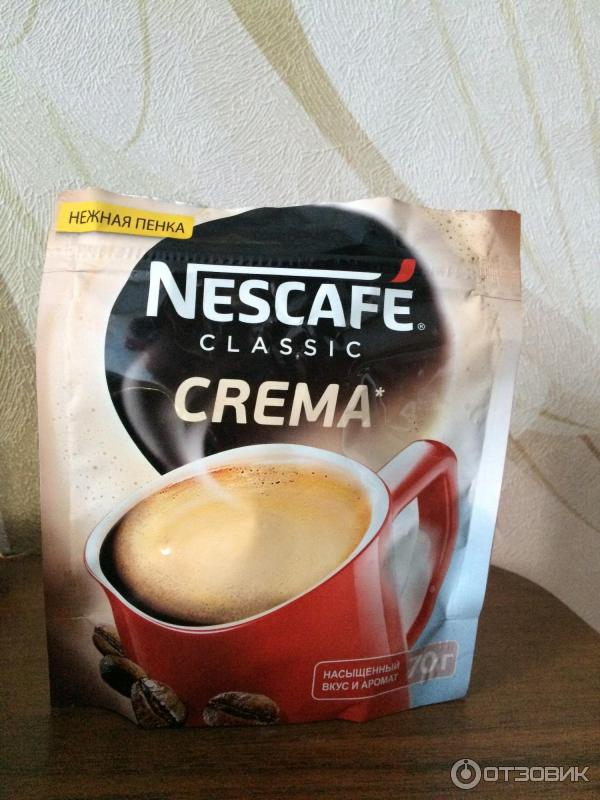 Кофе Nescafe Classic с пенкой Crema фото