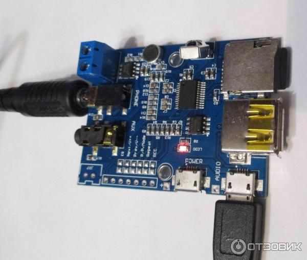 Аудиоустройство MP3 WAV WMA microSD и USB звуковая карта Decoder Board