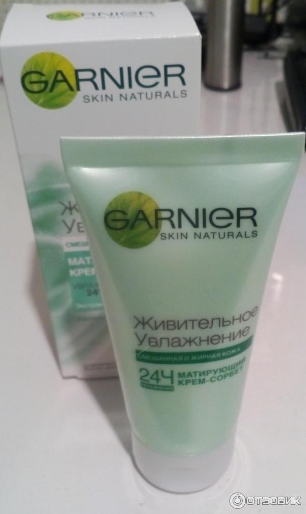 Матирующий крем-сорбет Garnier Живительное увлажнение фото