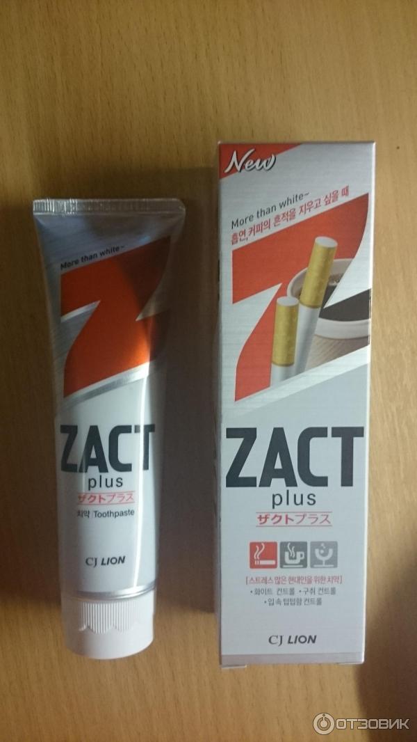 Зубная паста ZACT plus фото