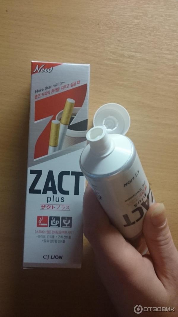 Зубная паста ZACT plus фото