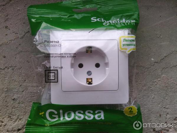 Розетки и выключатели Schneider Electric Glossa фото