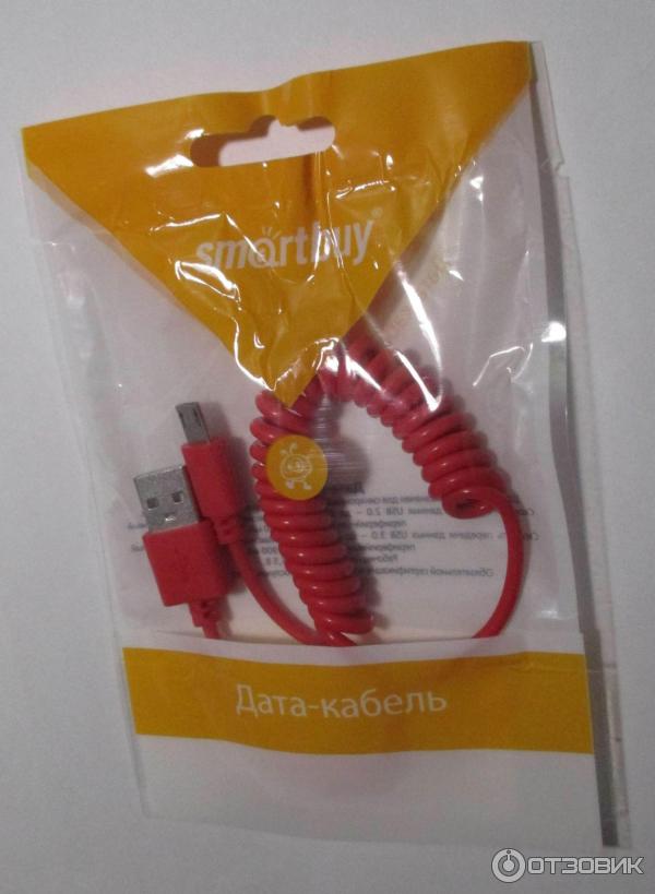 Дата-кабель SmartBuy iK-12sp red microUSB-USB 2.0