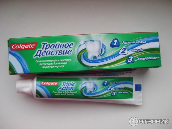 Зубная паста Colgate Тройное действие фото