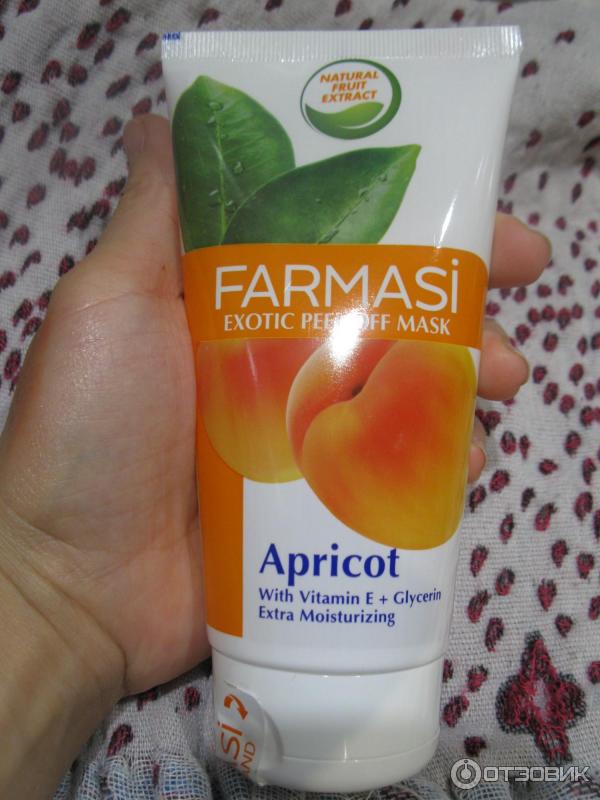 Маска-пленка для лица с экстрактом абрикоса Farmasi Peel off Mask Aprikot фото