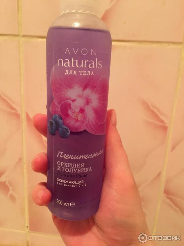 Гель для душа Avon Naturals Пленительная орхидея и голубика фото