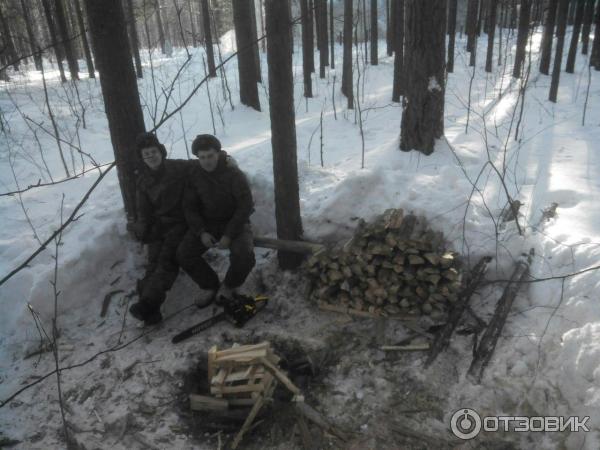 Личное фото, напилили немного дров для костра