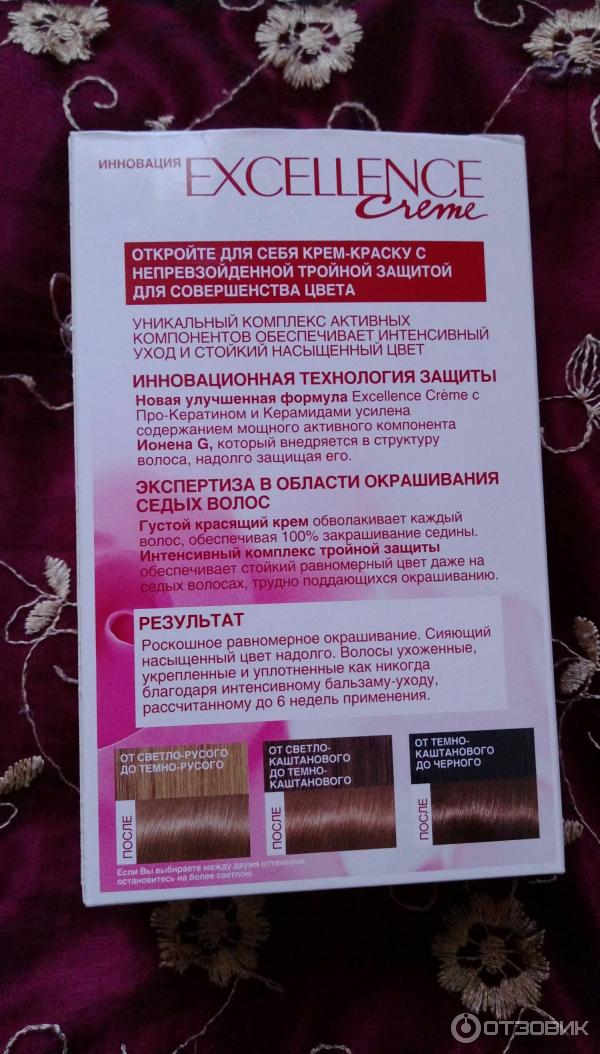 Крем-краска для волос L'Oreal Paris Excellence Creme с про-кератином фото