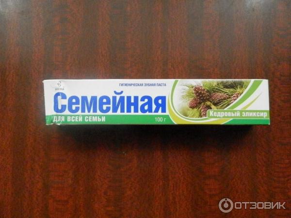 Зубная паста Весна Семейная Кедровый элексир фото