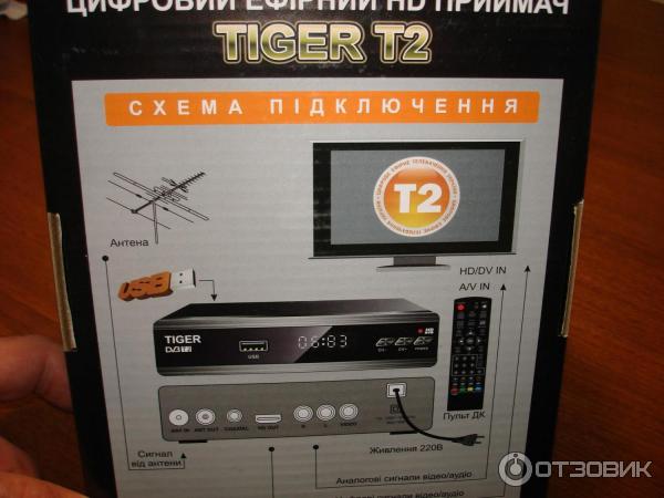 Цифровой эфирный HD-приемник Tiger DVB-T2 фото