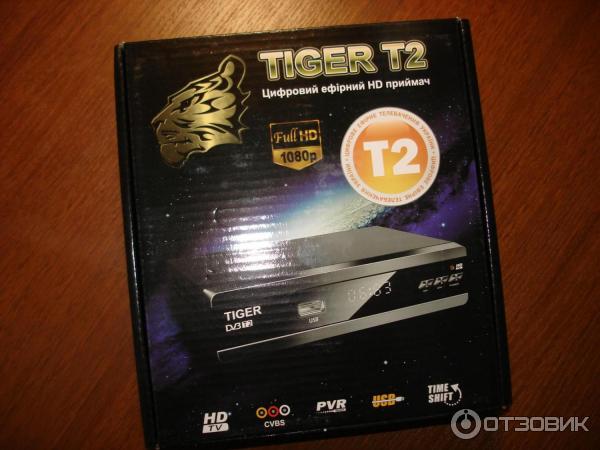 Цифровой эфирный HD-приемник Tiger DVB-T2 фото