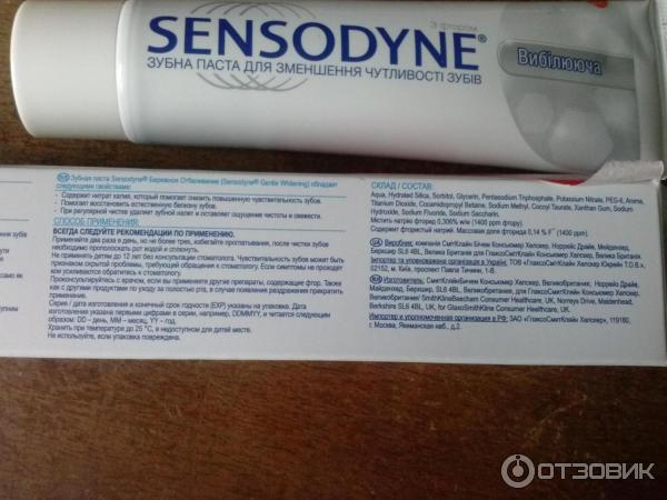 Sensodyne Whitening отзывы