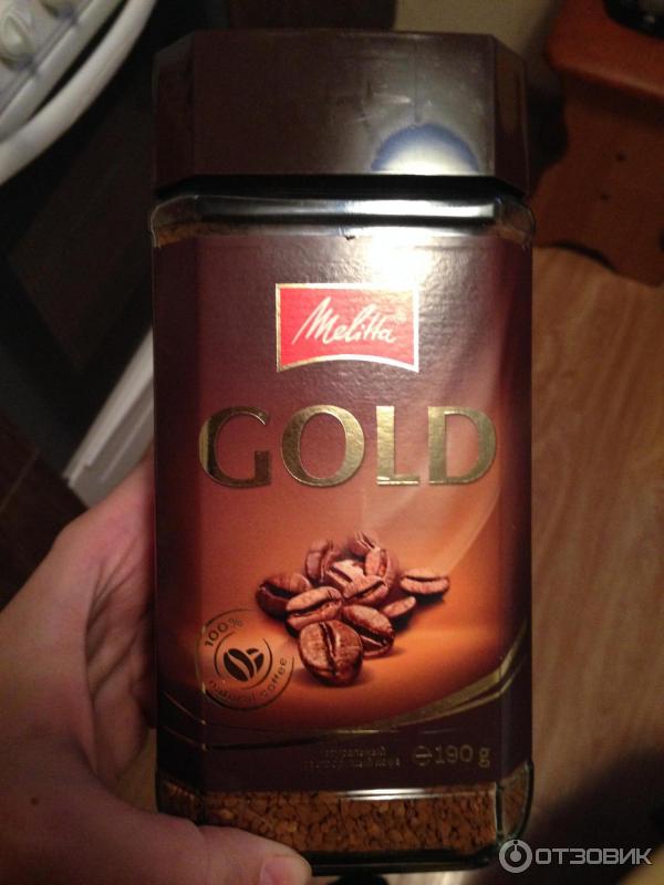 Растворимый сублимированный кофе Melitta Gold фото