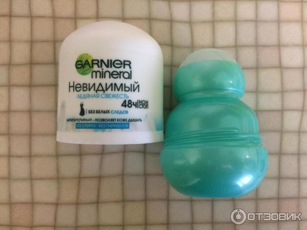 Дезодорант-антиперспирант шариковый GARNIER mineral Невидимый ледяная свежесть фото