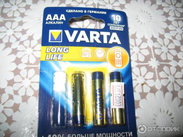 Батарейки Varta Long Life фото