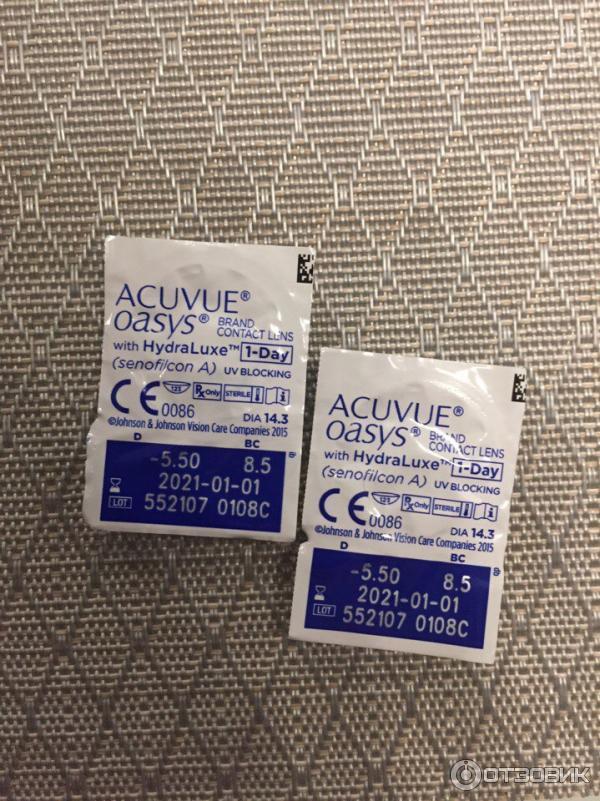 Контактные линзы Acuvue Oasys 1-Day with HydraLuxe фото