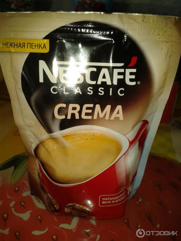 Кофе Nescafe Classic с пенкой Crema фото