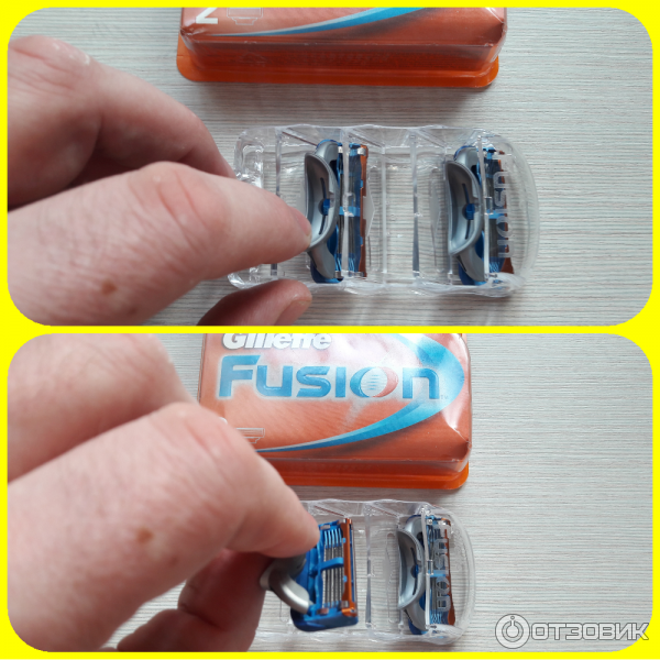 Сменные лезвия Gillette Fusion фото