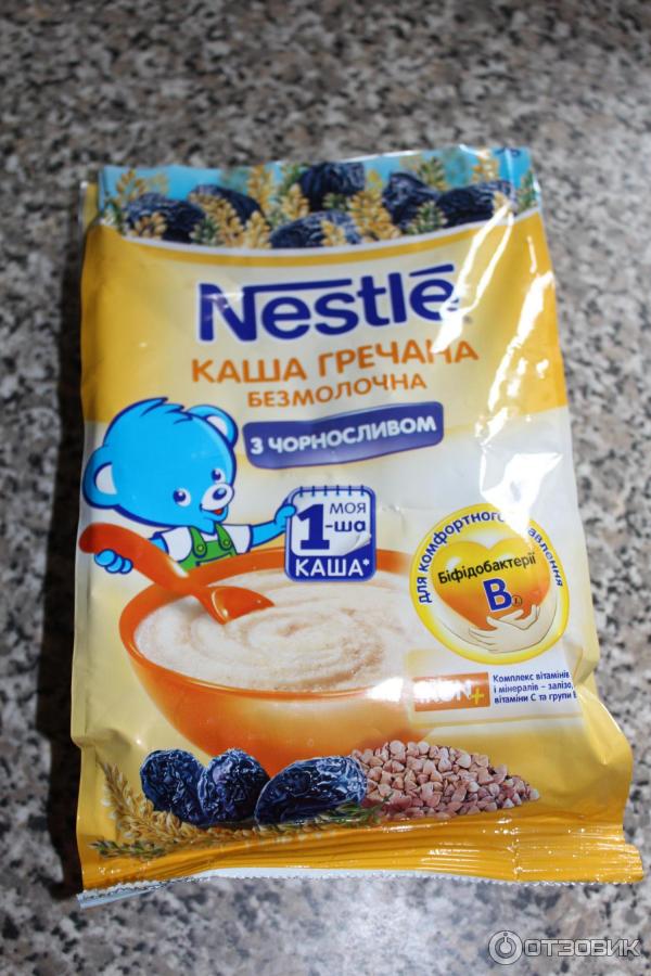 Каша Nestle безмолочная гречневая с черносливом (с 4 месяцев) 250 г