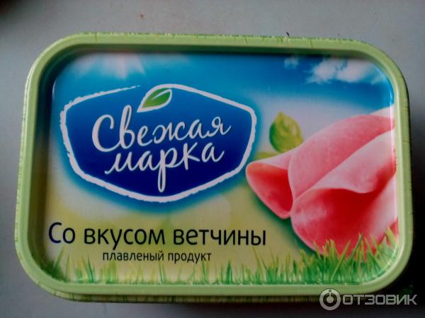 Сырный плавленый продукт Свежая марка С ветчиной фото