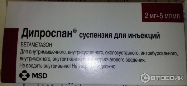 Укол дипроспана внутримышечно отзывы