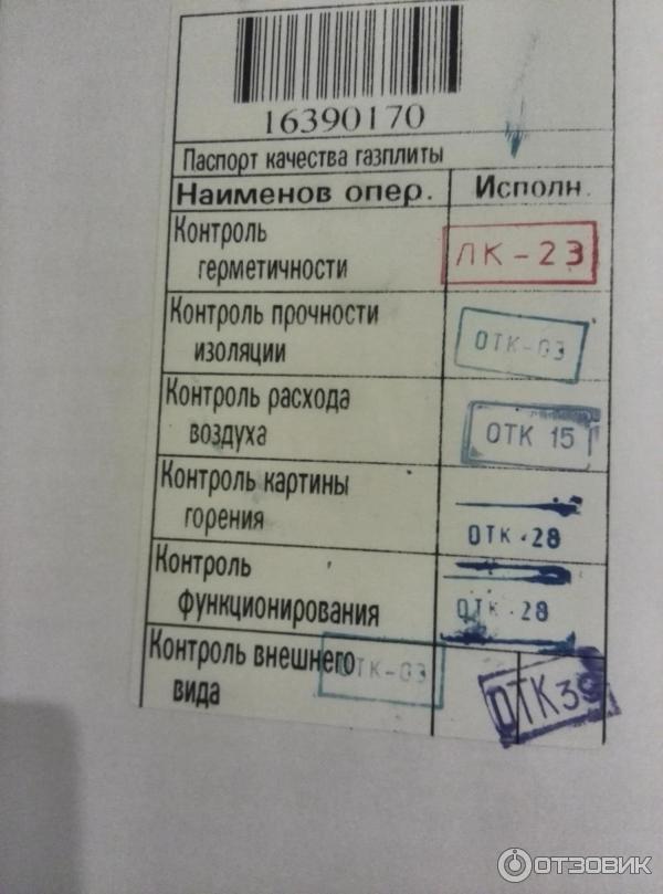 Паспорт на газовую плиту для подключения Отзыв о Газовая плита Gefest 3200-06 К19 Компактная добротная плита, без нарекан