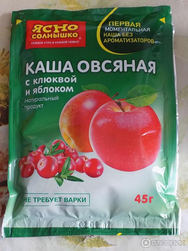 каша овсяная с клюквой