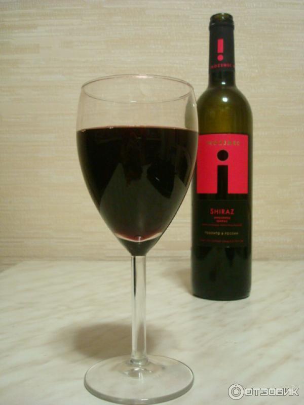 Вино столовое полусухое краное Inozemec Shiraz