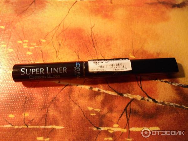 Подводка для глаз L'Oreal Super Liner Угольный блеск (Carbon gloss) фото