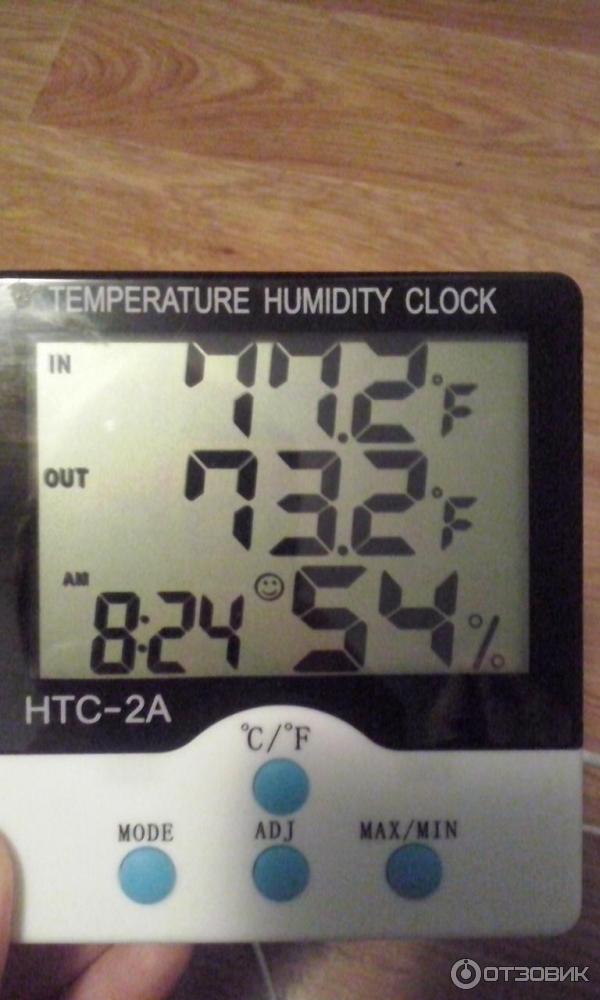 Электронный термометр-гигрометр HTC-2 фото