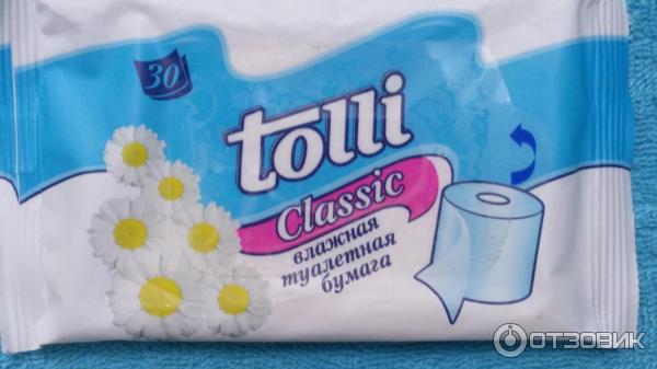 Влажная туалетная бумага Tolli Classic фото